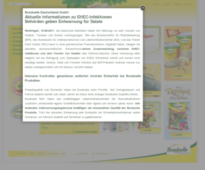 bonduellefrische.info: Bonduelle
Entdecken Sie die ganze Welt von Bonduelle rund um frische Salate und Gemüse! Ob im Frischepack, in Dose oder Glas. Mit vielseitigen Informationen und Rezeptideen rund um die Produkte und eine gesunde Ernährung.