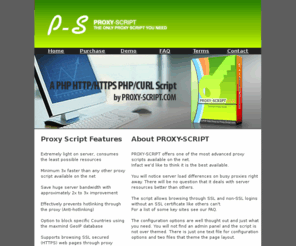 proxy-script.com: Proxy Script - The Best Proxy Script
PHP Proxy Script for serious proxy webmasters interested in making the most money possible from their proxy sites.