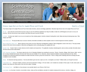 christianschoolscienceteacher.com: Science App Central - FREE Science Apps
Free Science Apps for Chemistry, Physics and Biology for Apple iPhone and iTouch