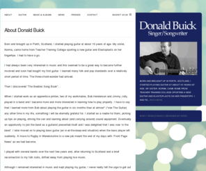 donaldbuick.com: Donald Buick - Singer/Songwriter
Donald Buick is a Scottish singer, songwriter and guitarist