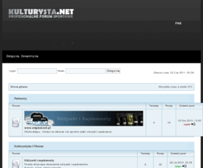 kulturysta.net: WWW.KULTURYSTA.NET - Profesjonalne forum sportowe, suplementacja, trening, odżywianie, sport, kulturystyka, sporty walki • Strona główna
