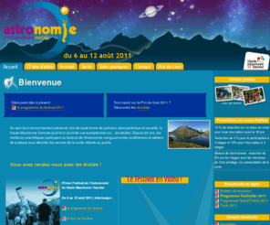 astronomie-hautemaurienne.com: Festival d'Astronomie de Haute-Maurienne Vanoise - 27e Festival de l'Astronomie, Savoie France
Festival astronomie avec des conférences, des ateliers, des observations pour un public initié comme un public débutant dans un cadre exceptionnel en Savoie, dans les villages de Haute Maurienne Vanoise