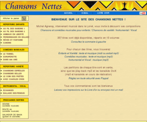 chansons-nettes.net: Index
index de Chansons nettes