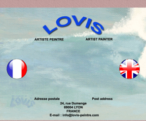 lovis-peintre.com: Jean-Jacques Louis - Artiste peintre - Encres - Fusains - Pastels - Sanguines
Artiste Peintre jexpose dans divers salons, notamment ceux qui me sont proposés par la Fédération Nationale de la Culture Française.