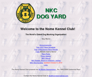 nomekennelclub.com: Nome Kennel Club
Nome Kennel Club, dog sledding and ski-joring