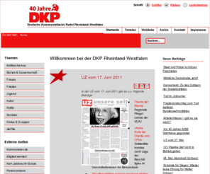 dkp-gerresheim.de: Willkommen bei der DKP Rheinland-Westfalen
Internet-Seiten des DKP-Bezirks Rheinland Westfalen, Deutsche Kommunistische Partei.