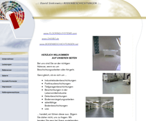 flooring-systems.com: ..:: David Sinkiewicz BODENBESCHICHTUNGEN ::.. - Homepage
..:: David Sinkiewicz BODENBESCHICHTUNGEN ::..