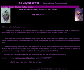 joyfuljewel.com: handcrafted jewelry Home Page
one of a kind jewelry, artisan jewelry, one-of-a-kind jewelry, handmade jewelry, one of a kind gallery, originial jewelry, 