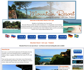 mountainresortkohlipe.com: Mountain Resort, Accommodation, Travel, and online reservations, Koh LIpe, Thailand
Mountain Resort - Koh Lipe Thailand, booking and information