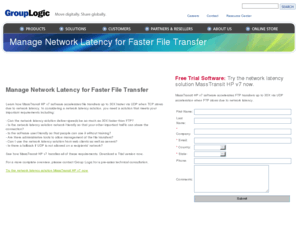 networklatency.org: Manage Network Latency for Faster File Transfer
Learn about software that accelerates file transfers up to 30X faster than FTP when TCP slows due to network latency.