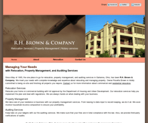 rhbrown.org: R.H. Brown & Company | Gahanna, OH - Mobile Edition
Since May of 1995, the one place to go for relocation, property management, and auditing services in Gahanna, Ohio, has been R.H. Brown & Company.