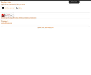 twalz.com: Modulosites
Sites internet à moduler soi-même