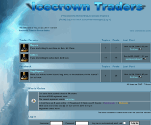 icecrowntraders.com: Icecrown Traders :: Index
