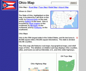 ohio-map.org: Ohio Map - State Maps of Ohio
Ohio-Map, the Ohio state map website, features free road maps, topographical maps, relief maps and regional printable maps of Ohio.