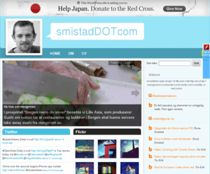 smistad.com:  smistadDOTcom
Brukeropplevelsesekspert, Kommunikasjonsansvarlig, blogger ordentligmat.no, produsent digitale fortellinger, gourmet og entusiast