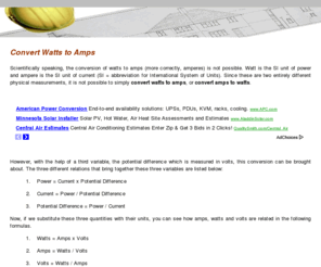 wattstoamps.com: Watts to Amps | Convert Amps to Watts
The best ways to convert watts to amps, and amps to watts, here at WattsToAmps.com.