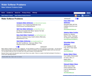 watersoftenerproblems.net: Water Softener Problems
Water Softener Problems Guide