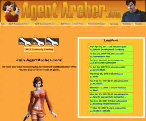 agentarcher.com: AgentArcher.com -- Development Forums - DEdit - NOLF and NOLF2 Modding and Mapping - Contract Jack Modding and Mapping
Development Forums for No One Lives Forever and Contract J.A.C.K.