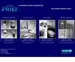 britex.pl: BRITEX - O wodzie wiemy wszystko. Grzejniki, łazienki, ochrona instalacji
Britex, Grzejniki łazienkowe, czyszczenie i zabezpieczanie instalacji co, armatura łazienkowa