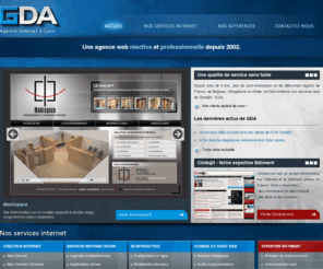 gda-web.com: GDA | Agence internet à Lyon - Accueil
GDA web agency est une agence de création de site Internet. Localisée près de Lyon, nous prenons en charge de la conception jusqu'à la réalisation le développement de votre site Internet.