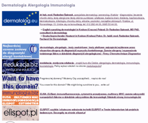 pharmacopedia.eu: Dermatologia Alergologia Immunologia
Dermatologia alergologia immunologia - dermatologia alergologia immunologia, dermatolog alergolog immunolog  - najważniejsze linki