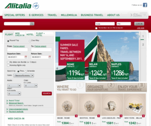 alitaliausa.com: Alitalia.com - Home Page |
							        
						        
					 
					Alitalia
Alitalia offer great deals and offers on flights to Italy and around the world from the United States.