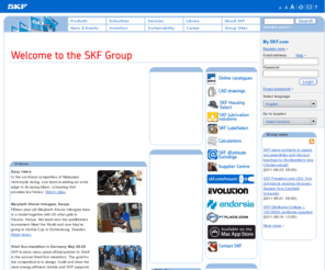 cirval.com: SKF Group - Bearings and units Lubrication solutions Mechatronics Seals Services Condition Monitoring Linear Motion - SKF.com
SKF Products, Solutions, Services, News, Investors, Career, Students, Sites etc. SKF is the world leader in Rolling Bearings, has a leading position in Elastomeric Seals, Steel, Industrial Solutions and Services such as Mounting, Condition Monitoring, Drive-By-Wire, and more.