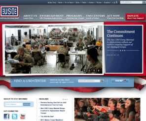 helptheuso.org: USO
The USO is a private, nonprofit, non-partisan organization whose mission is to support the troops by providing morale, welfare and recreation-type services to our men and women in uniform.