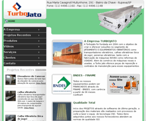 usinadeacucar.com.br: Usina de Açúcar - TurboJato
Turbojato equipamentos industriais, fabricamos, fábrica de peneiras vibratórias e calhas vibratórias, equipamento para jateamento com granalhas, todos os equipamentos tem FINAME. Reforma de equipamentos de jateamento, compramos ou trocamos o seu equipamento de jateamento.