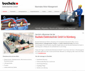 elektromotoren-service.info: Nürnberg, Elektromotoren, Lüftungsgeräte, Motoren, Pumpen, Instandsetzung, Montage
Bei der Installation, Montage und Instandsetzung von Elektromotoren, Lüftungsgeräten, Motoren, Pumpen und anderen elektrischen Geräten: Die Buchele Elektrotechnik GmbH, Nürnberg.