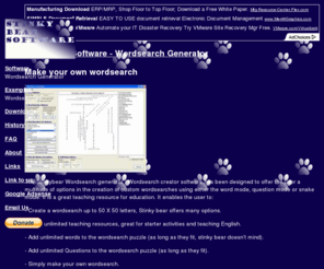 stinkybearsoftware.com: Wordsearch Generator - Wordsearch Creator - Wordsearch Maker
Wordsearch generator is free to use software that makes wordsearch creation simple. Create your own word search puzzles in seconds.
