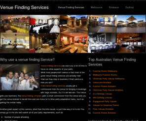 venuefindingservices.com.au: Venue Finding Services - Venue Finding Services
Looking for a Venue in Australia? Here we list the best free Australian venue finding services.