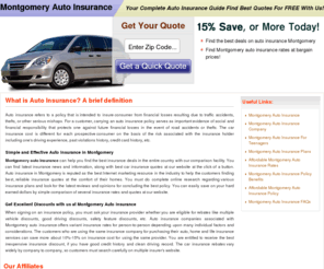 auto-insurance-montgomery.com: Buy Montgomery Auto Insurance Policy Online
Purchase cheap Montgomery auto insurance policy from leading auto insurance companies. We will provide you complete information on how to get best Montgomery auto insurance quotes.
