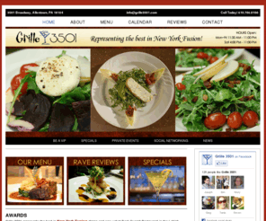 grille3501.com: Grille 3501
Grille 3501 represents the best in New York Fusion dining and was voted Best Overall Restaurant in the Lehigh Valley by the readers of Lehigh Valley Style and Lehigh Valley Magazines.New York Fusion, Asian, French, Mediterranean cuisine,