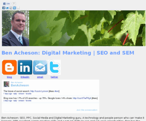 benacheson.com: Ben Acheson SEO SEM & Digital Marketing
Ben Acheson: Digital Marketing SEO and SEM