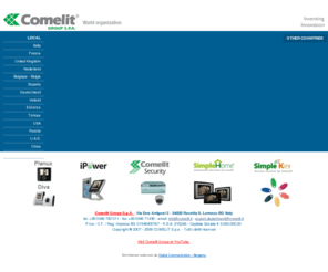 cyrexnetworks.com: COMELIT S.p.A. - Produce e commercializza sistemi di Videocitofonia, Videosorveglianza, Automazione Domestica, Antintrusione e Controllo Accessi
Produce e commercializza sistemi di Videocitofonia, Videosorveglianza, Automazione Domestica, Antintrusione e Controllo Accessi. Cataloghi, Documenti Tecnici, Schemi e Software, Comelit Nederland BV. Comelit produceert telefonie,deurtelefonie,videofonie,video deur telefonie,toegangscontrolle,CCTV, Comelit het italiaanse fabrikaat voor intercomsystemen.