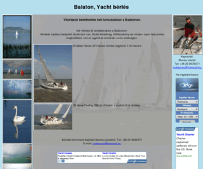 balaton-yacht.hu: Balaton-Yacht - Hajóbérlés a Balatonon, Charter
Balatoni yacht bérlés, charter. 29 lábas Hanse 291 és 36 lábas Feeling 356