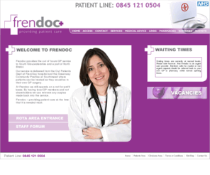 frendoc.com: Frendoc - Providing Out of Hours Patient Care, in the region of Gloucester and North Bristol
metadesc
