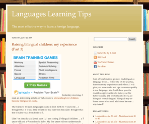 languages-learning-tips.com: Language Learning
Language learning methods, the best and most effective way to master a foreign language.