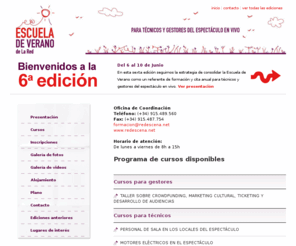 redescueladeverano.es: Escuela de Verano de La Red
