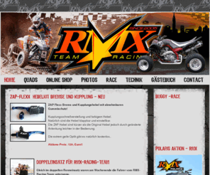 rmx-racing.com: RMX Racing - Quad Factory: Home
QUAD-FACTORY - Shop für Quad-Freaks mit Quads und Quad- und Motorrad-Zubehör