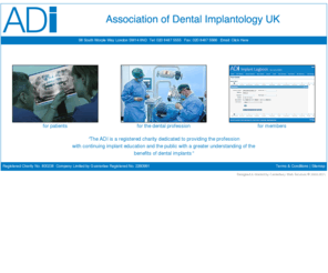 adi.org.uk: Welcome to the Association of Dental Implantology UK
ADI aims to provide the public with an improved understanding of the benefits of implantology, and Members with the benefits of continuous skills development and safeguarding of standards.