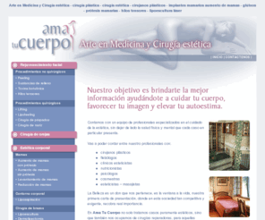 amatucuerpo.com.ar: Implantes mamarios - aumento de mamas - protesis mamarias - reduccion y levantamiento de mamas - cirugia plastica, cirugia estetica , cirujanos plasticos, implantes mamarios, gluteos, lipoescultura - lipoescultura laser - aumento de gluteos, hilos tensores, centros de estetica, clinicade cirugia plastica - cirugia plastica
Ama tu Cuerpo - Clinica de cirugia estética y rejuvencecimiento. Aumento de mamas. Hilos Tensores,  Lipoaspiración.