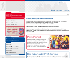 ballonkurier.com: http://www.ballonkurier.de - Ballongas für Jedermann
Wir sind bundesweiter Lieferant für Ballongas/Helium, (Werbe-)ballon, Folien und Latexballons sowie Zubehör und Luft- u. Eventmodule.