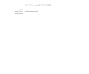 patrickhamm.net: Patrick Hamm -
Patrick Hamm - 