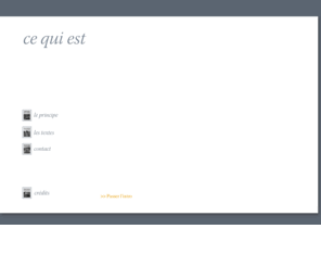 cequiest.net: Ce qui est : Bienvenue
Ce qui est : une correction des textes de l'vangile dicts par l'envoy