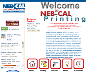 nebcal.com: NEB-CAL Printing - San Diego Commercial Printing
San Diego Full Service Printing Company, Commercial Printing, Digital Printing, Copy, Brochures, Flyers, Business Cards, 30 Years of Printing Excellence in San Diego