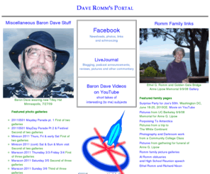 romm.org: Dave Romm Portal
Science fiction humor for the radio and the Romm family site