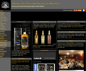 duncantaylor.co.uk: Duncan Taylor Cask Strength Scotch Whisky
Duncan Taylor & Co - 2009 Independent Bottler of the Year, specialising in 
Cask Strength Single Malt and Single Grain Scotch Whiskies.