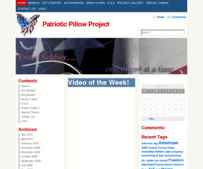 patrioticpillowproject.org: The Patriotic Pillow Project
Helping One Soldier, One Pillow at a Time!